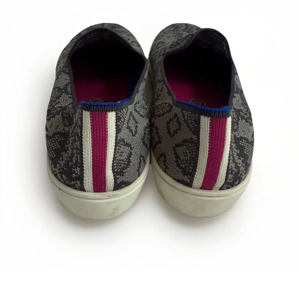 Rothy’s The Original Slip On Sneakers Shoes Grey Stone Snake Print Women’s Sz‎ 8 - Picture 8 of 9